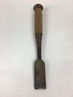 Japanese Chisel Nomi Carpentry Vtg Woodworking Tool 21.8 cm Blade 24 mm T225