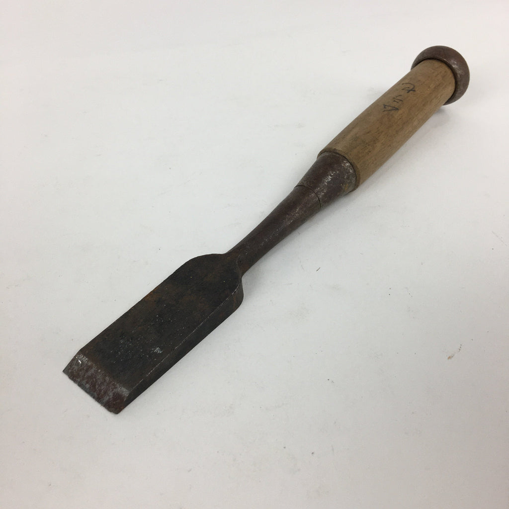 Japanese Chisel Nomi Carpentry Vtg Woodworking Tool 21.8 cm Blade 24 mm T225
