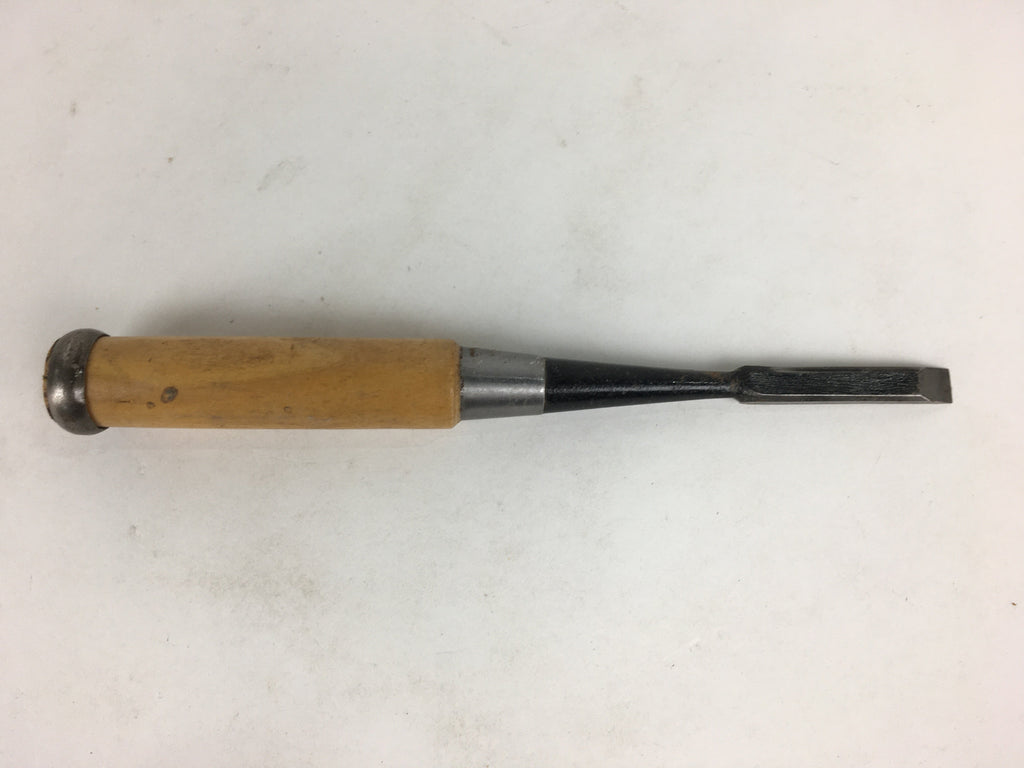 Japanese Chisel Nomi Carpentry Vtg Woodworking Tool 21.8 cm Blade 9 mm T233