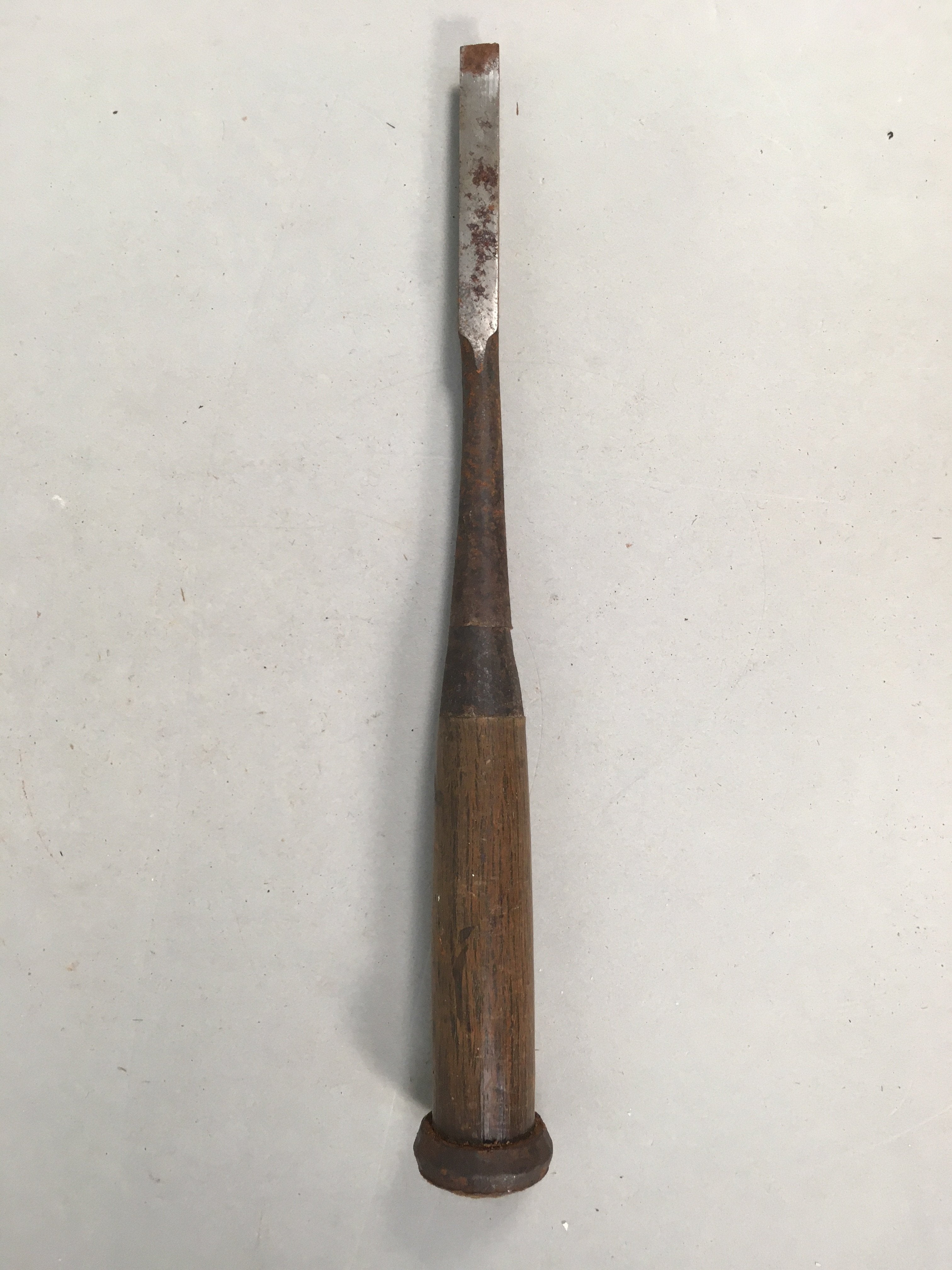 Japanese Chisel Nomi Carpentry Vtg Woodworking Tool 22 cm Blade 10 mm T175