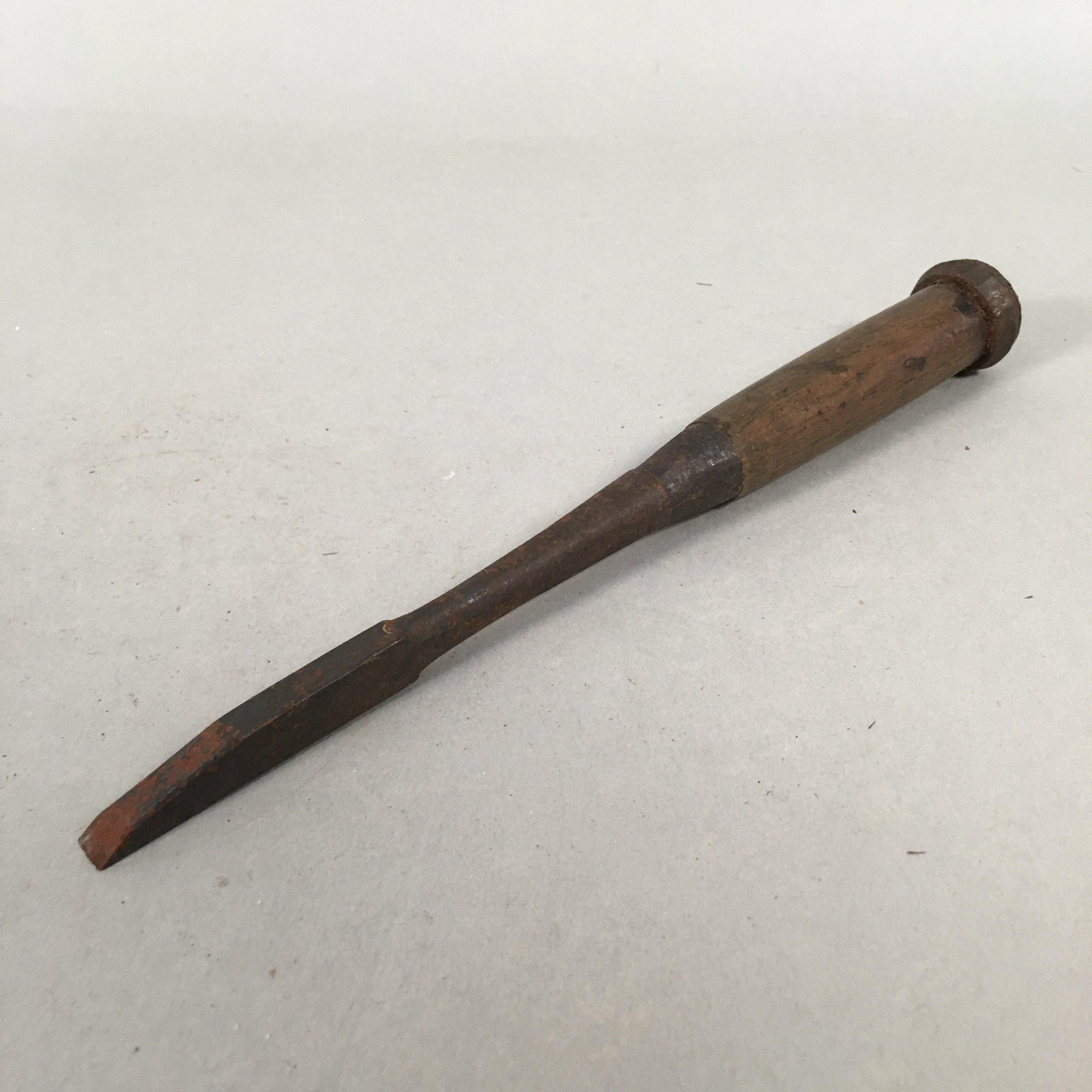 Japanese Chisel Nomi Carpentry Vtg Woodworking Tool 22 cm Blade 10 mm T175