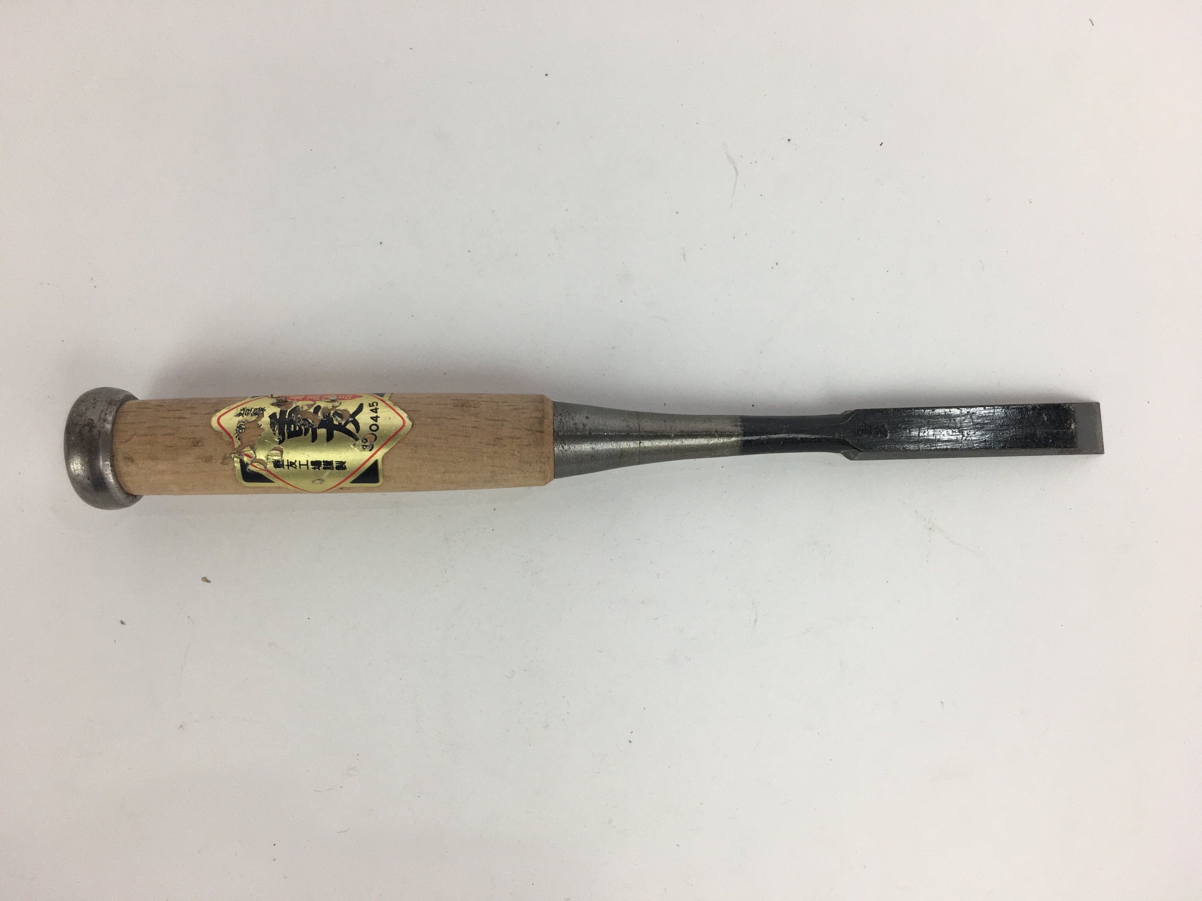 Japanese Chisel Nomi Carpentry Vtg Woodworking Tool 22 cm Blade 12 mm T198