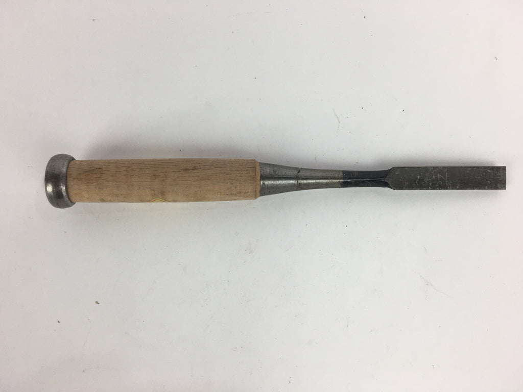 Japanese Chisel Nomi Carpentry Vtg Woodworking Tool 22 cm Blade 12 mm T198