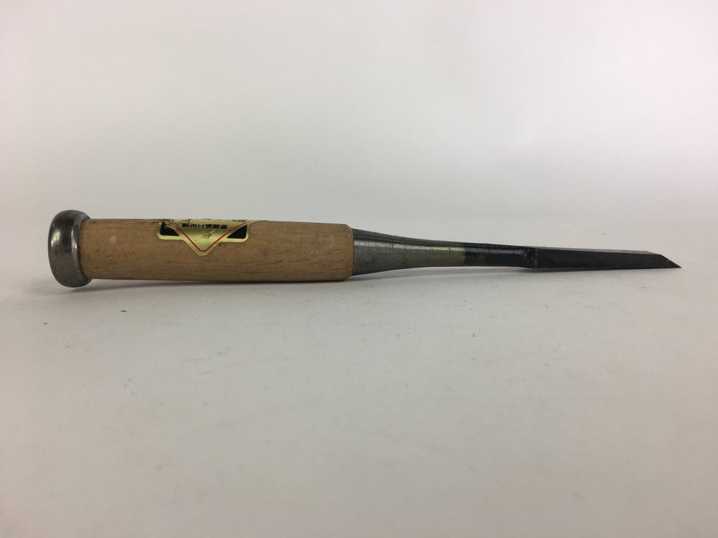Japanese Chisel Nomi Carpentry Vtg Woodworking Tool 22 cm Blade 12 mm T198