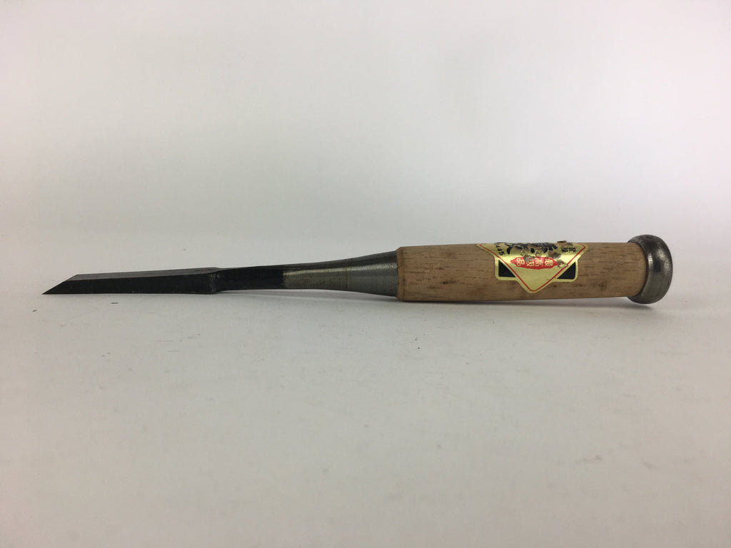 Japanese Chisel Nomi Carpentry Vtg Woodworking Tool 22 cm Blade 12 mm T198