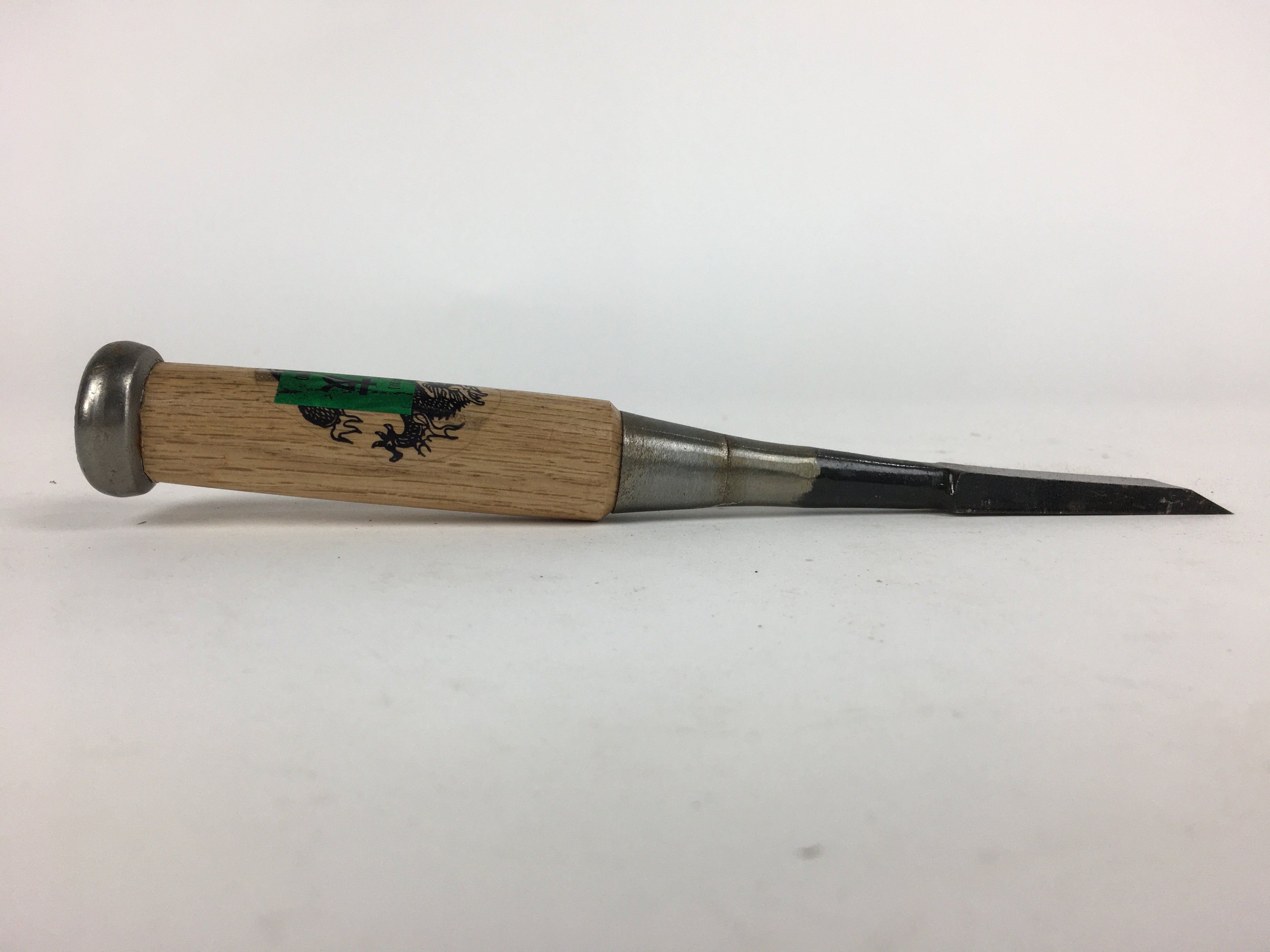 Japanese Chisel Nomi Carpentry Vtg Woodworking Tool 22 cm Blade 15 mm T215