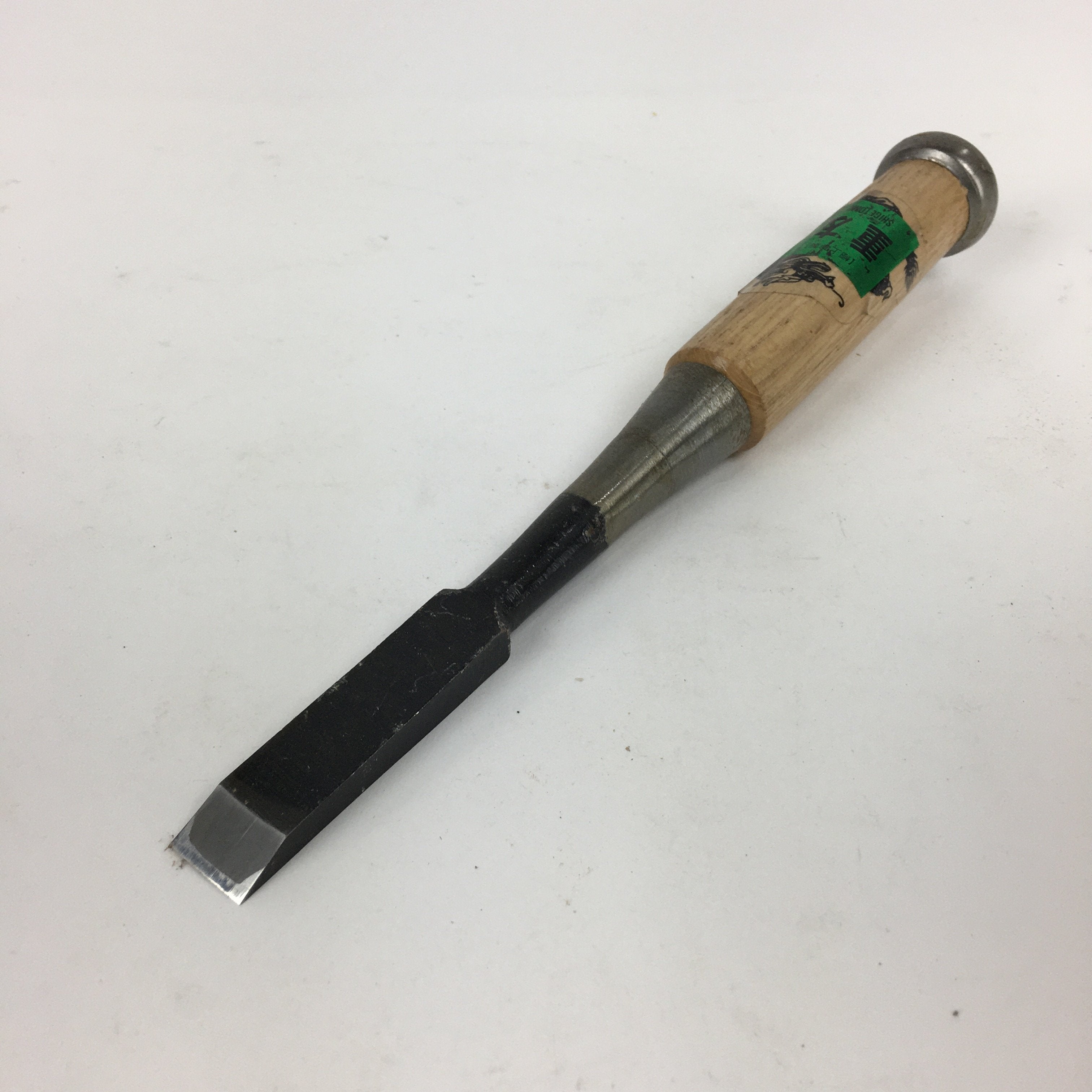 Japanese Chisel Nomi Carpentry Vtg Woodworking Tool 22 cm Blade 15 mm T215