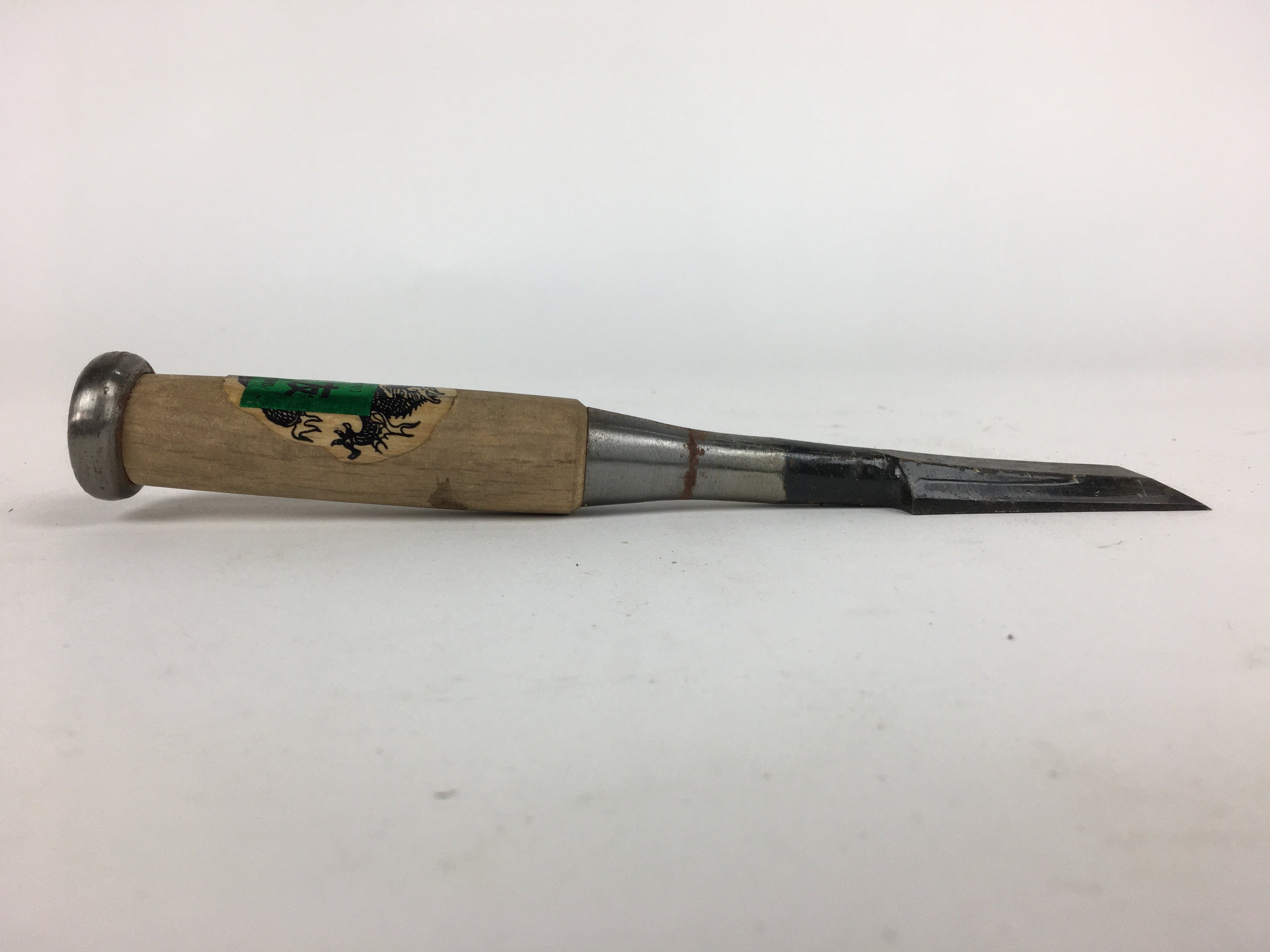 Japanese Chisel Nomi Carpentry Vtg Woodworking Tool 22 cm Blade 25 mm T214