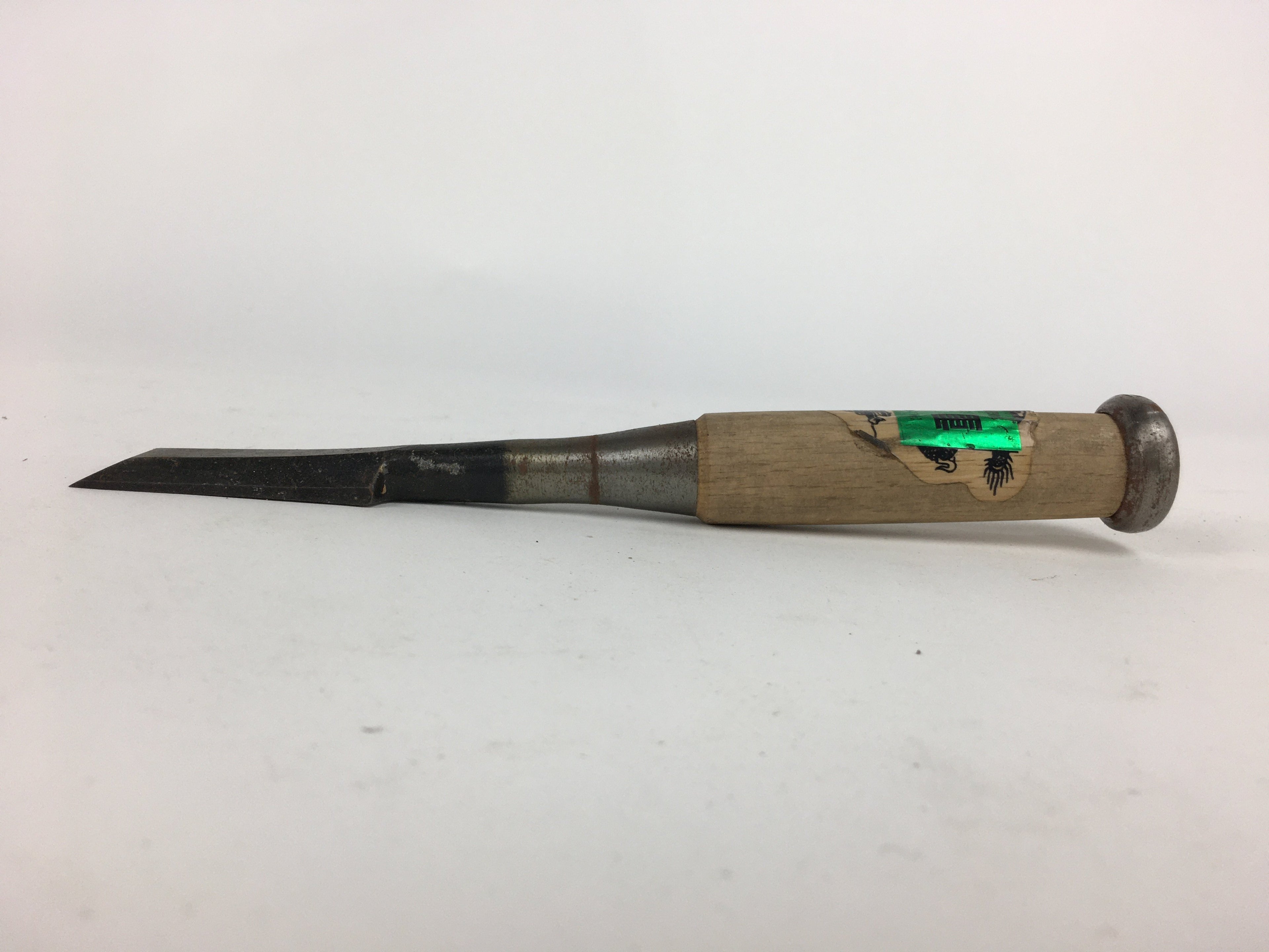 Japanese Chisel Nomi Carpentry Vtg Woodworking Tool 22 cm Blade 25 mm T214