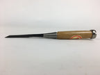 Japanese Chisel Nomi Carpentry Vtg Woodworking Tool 22.5 cm Blade 9 mm T219