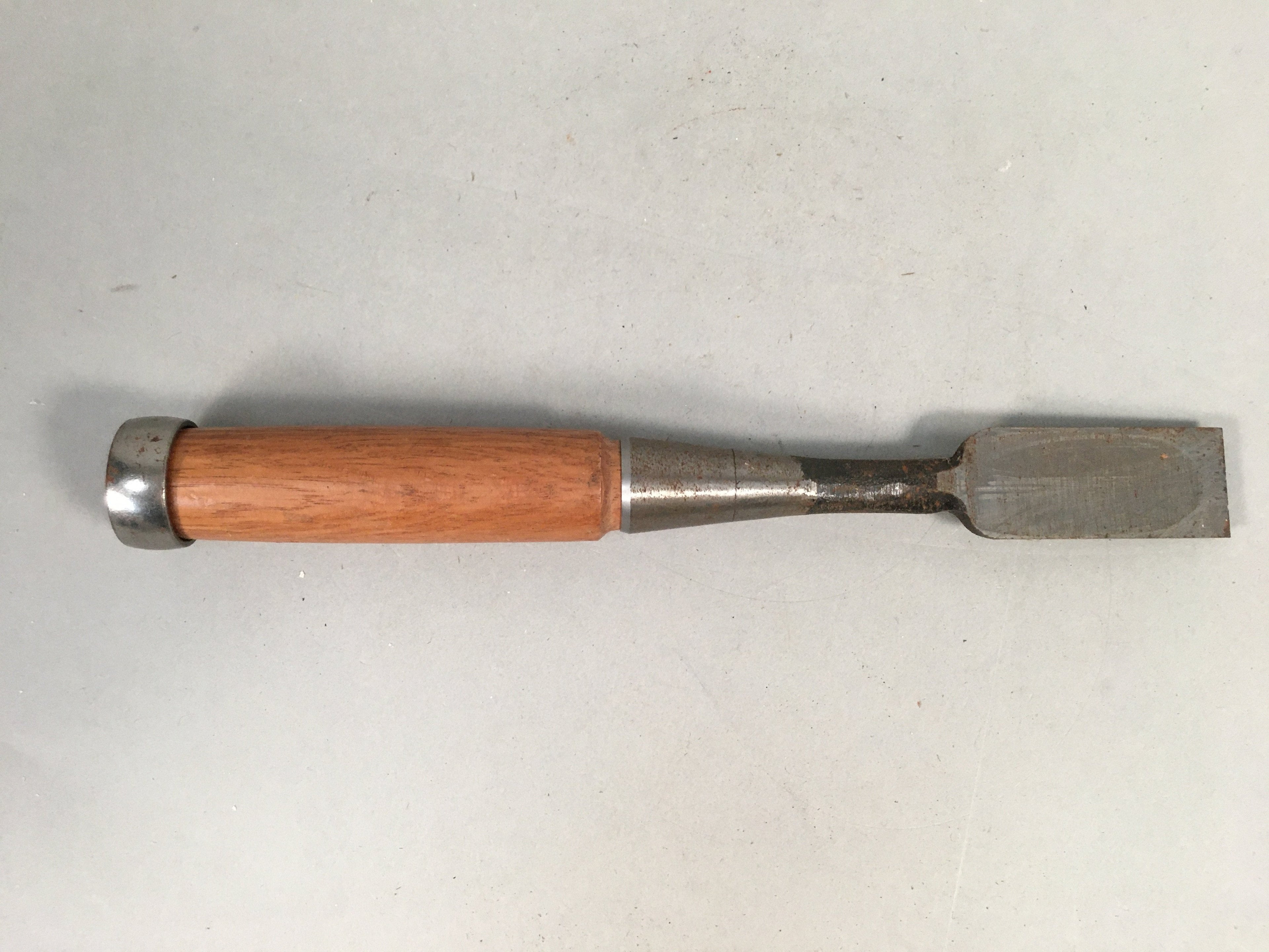 Japanese Chisel Nomi Carpentry Vtg Woodworking Tool 22.9 cm Blade 25 mm T174