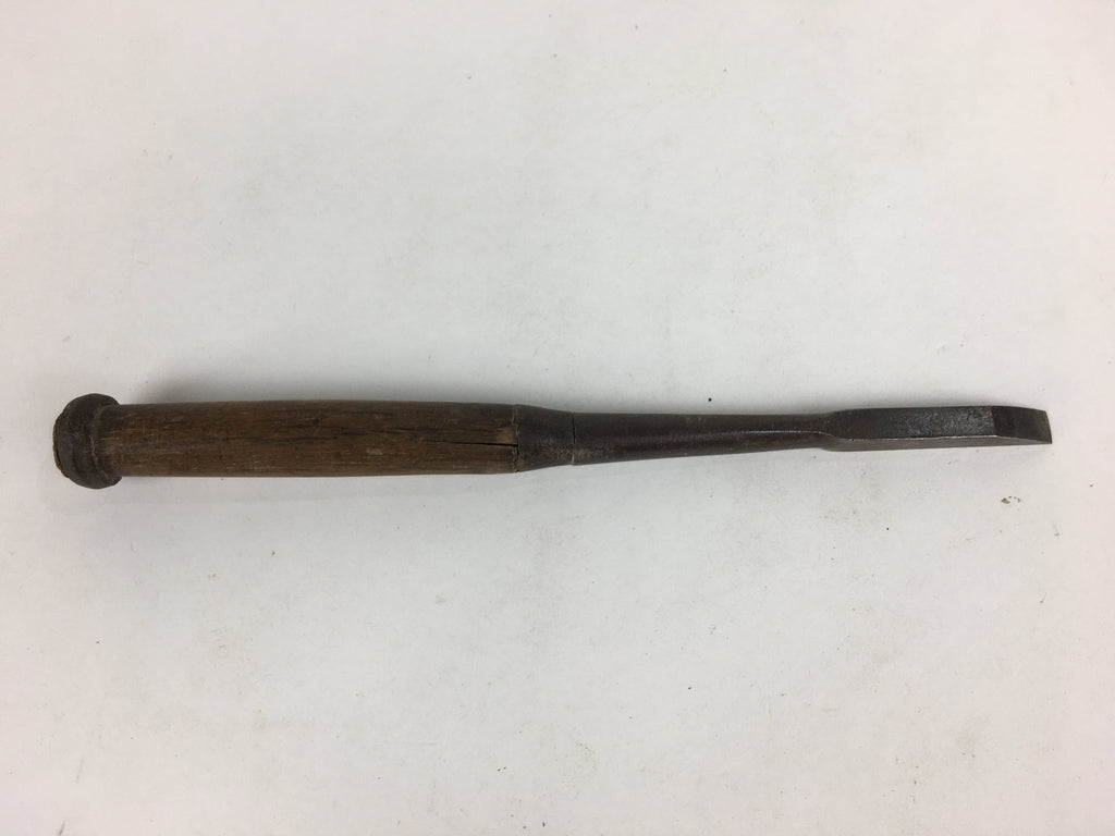Japanese Chisel Nomi Carpentry Vtg Woodworking Tool 22.9 cm Blade 8 mm T246
