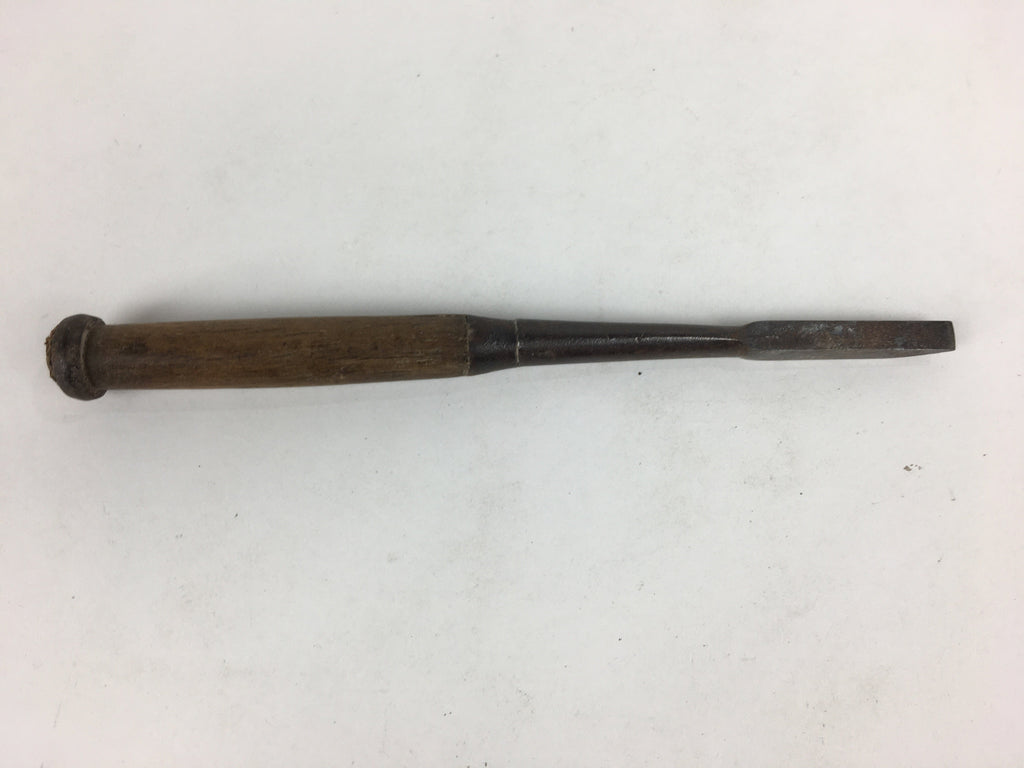 Japanese Chisel Nomi Carpentry Vtg Woodworking Tool 22.9 cm Blade 8 mm T246