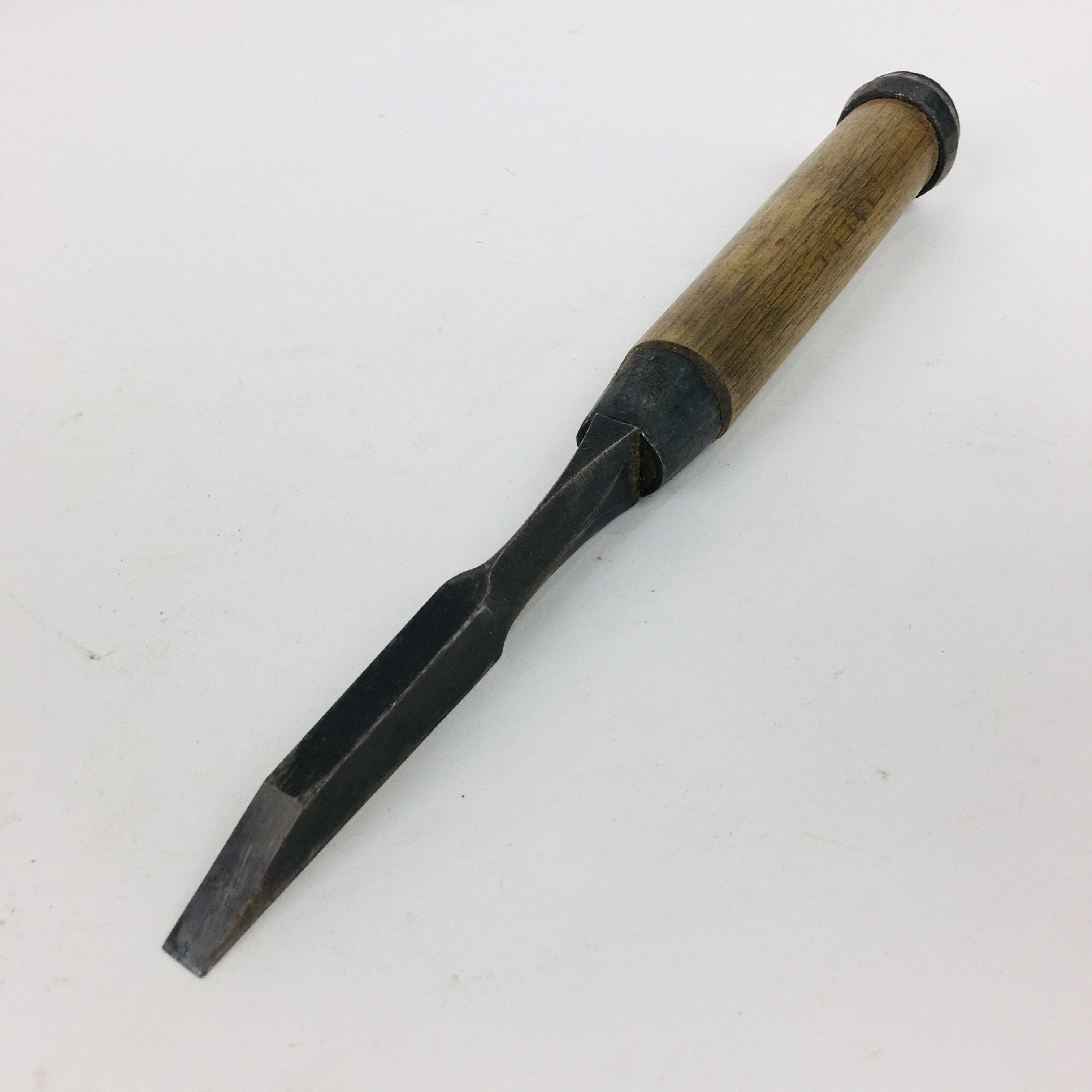 Japanese Chisel Nomi Carpentry Vtg Woodworking Tool 23 cm Blade 8 mm T195