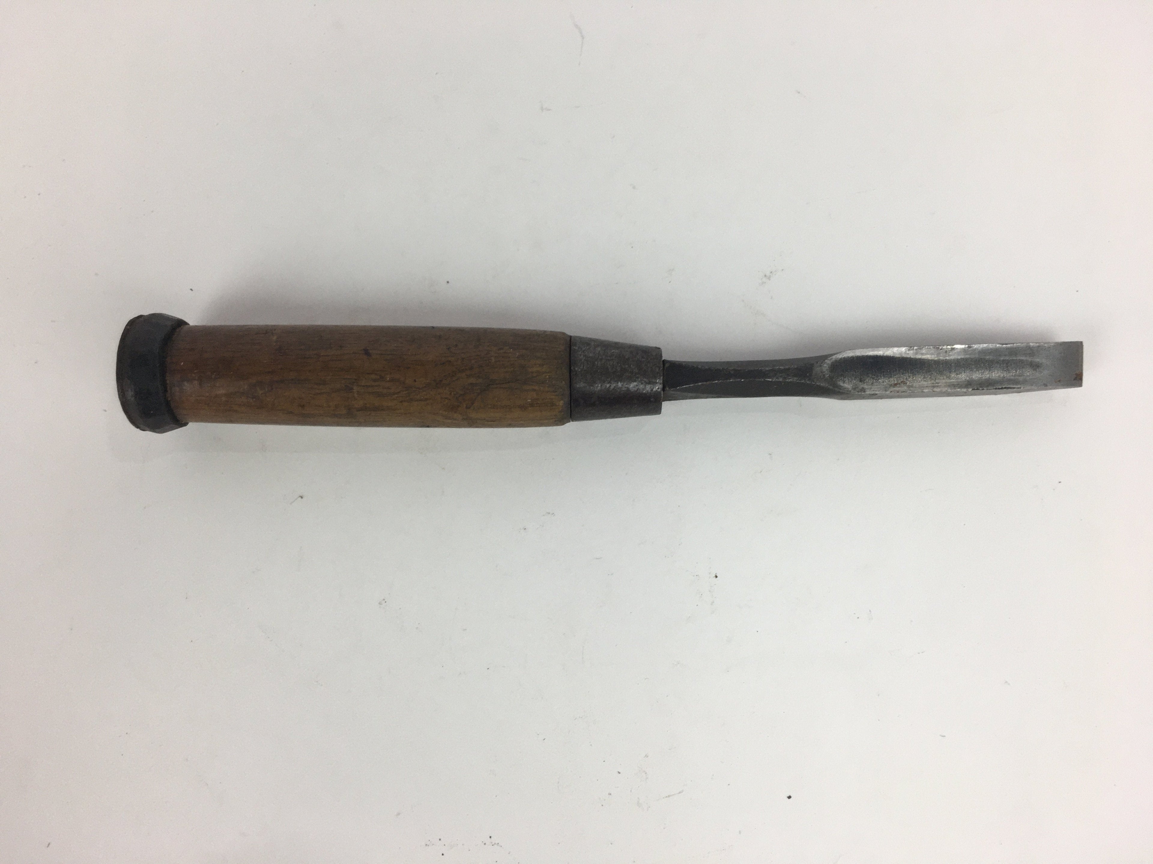 Japanese Chisel Nomi Carpentry Vtg Woodworking Tool 23.5 cm Blade 11 mm T206