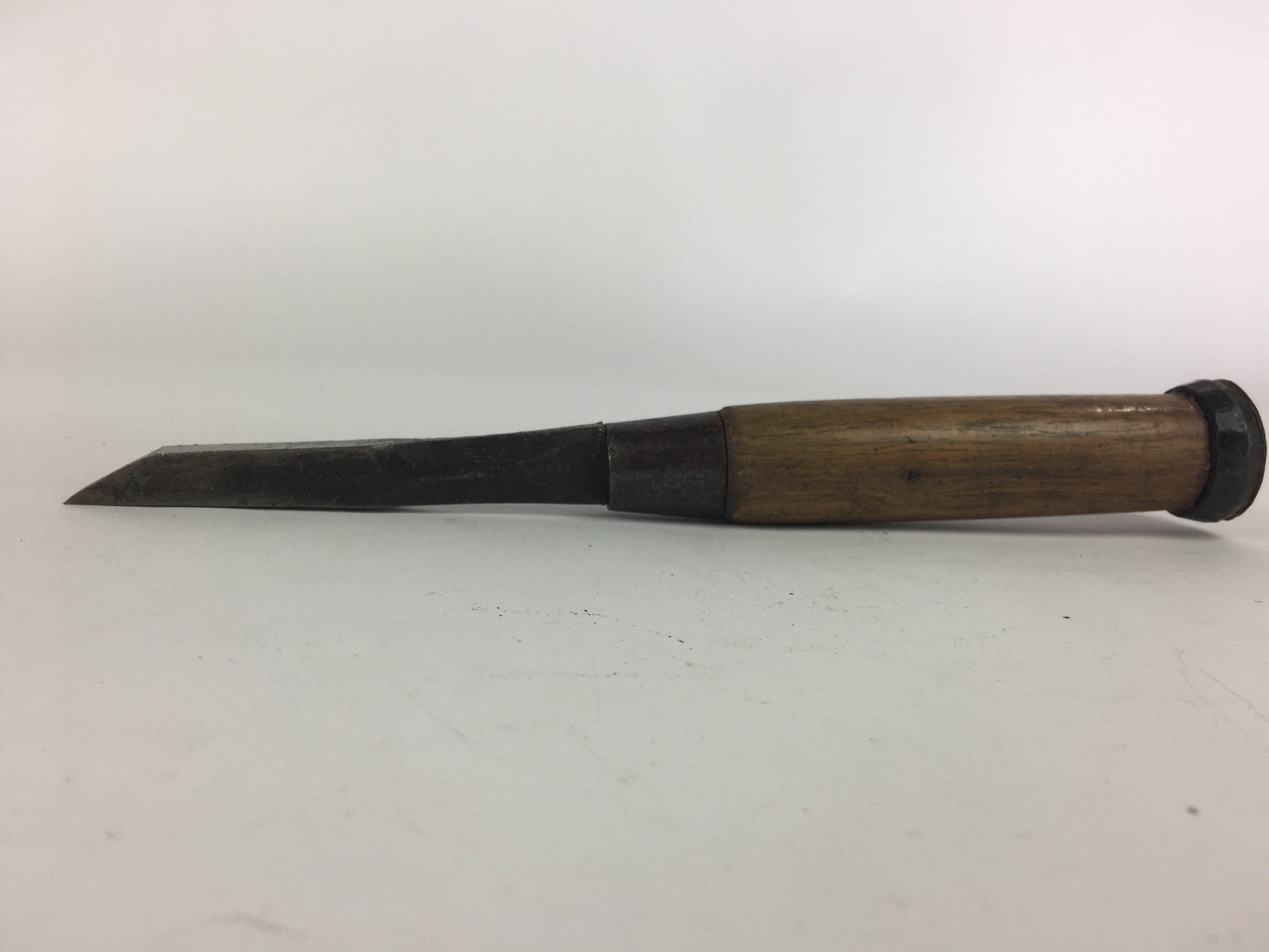 Japanese Chisel Nomi Carpentry Vtg Woodworking Tool 23.5 cm Blade 11 mm T206