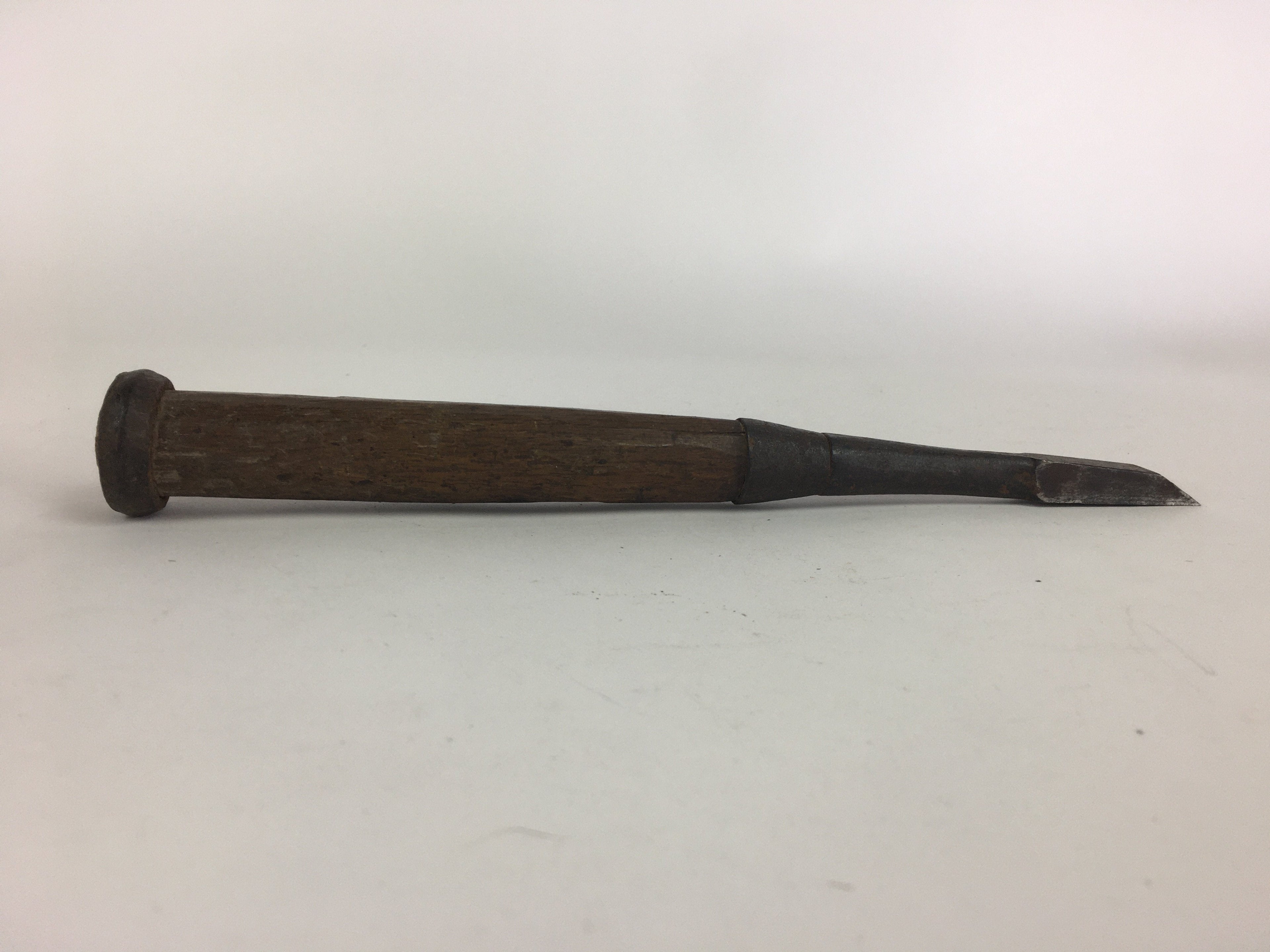 Japanese Chisel Nomi Carpentry Vtg Woodworking Tool 25.7 cm Blade 12 mm T205