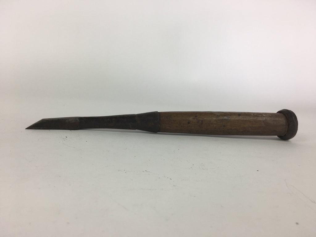 Japanese Chisel Nomi Carpentry Vtg Woodworking Tool 25.7 cm Blade 12 mm T205