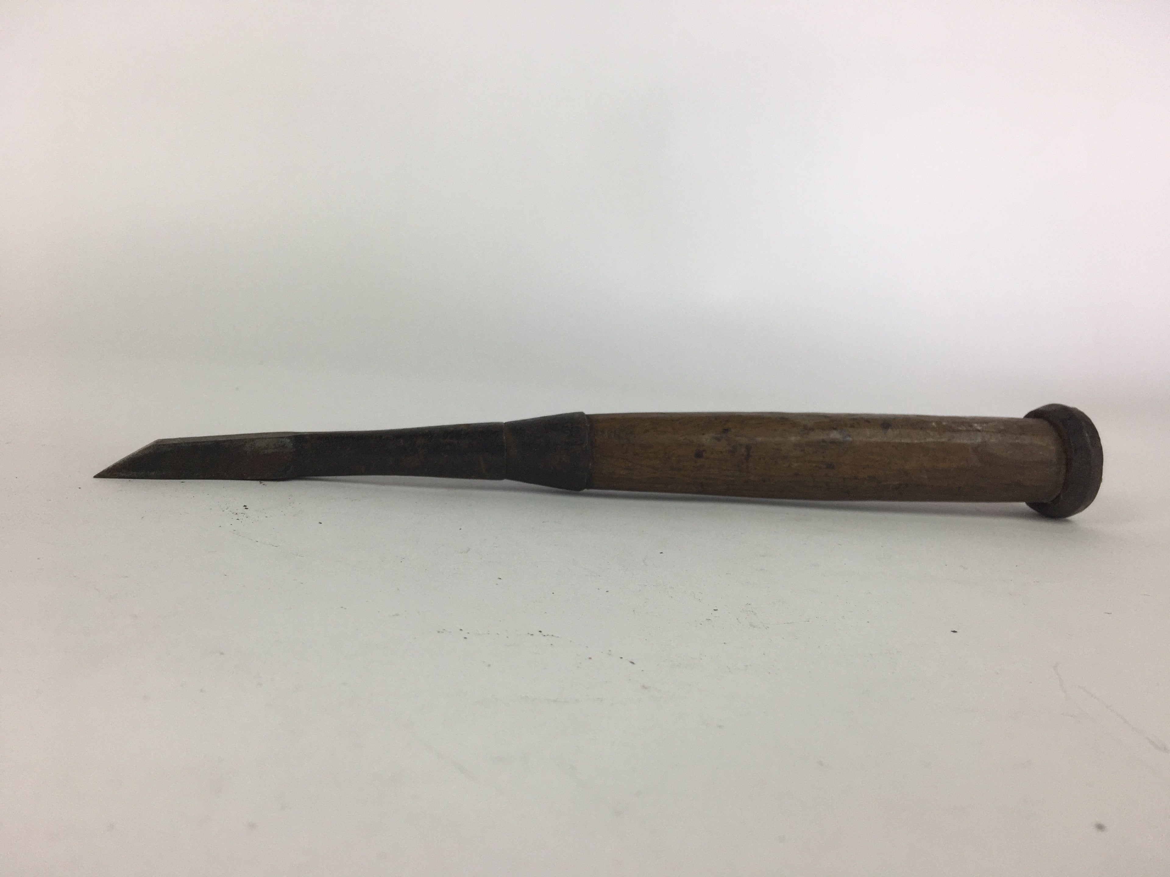 Japanese Chisel Nomi Carpentry Vtg Woodworking Tool 25.7 cm Blade 12 mm T205
