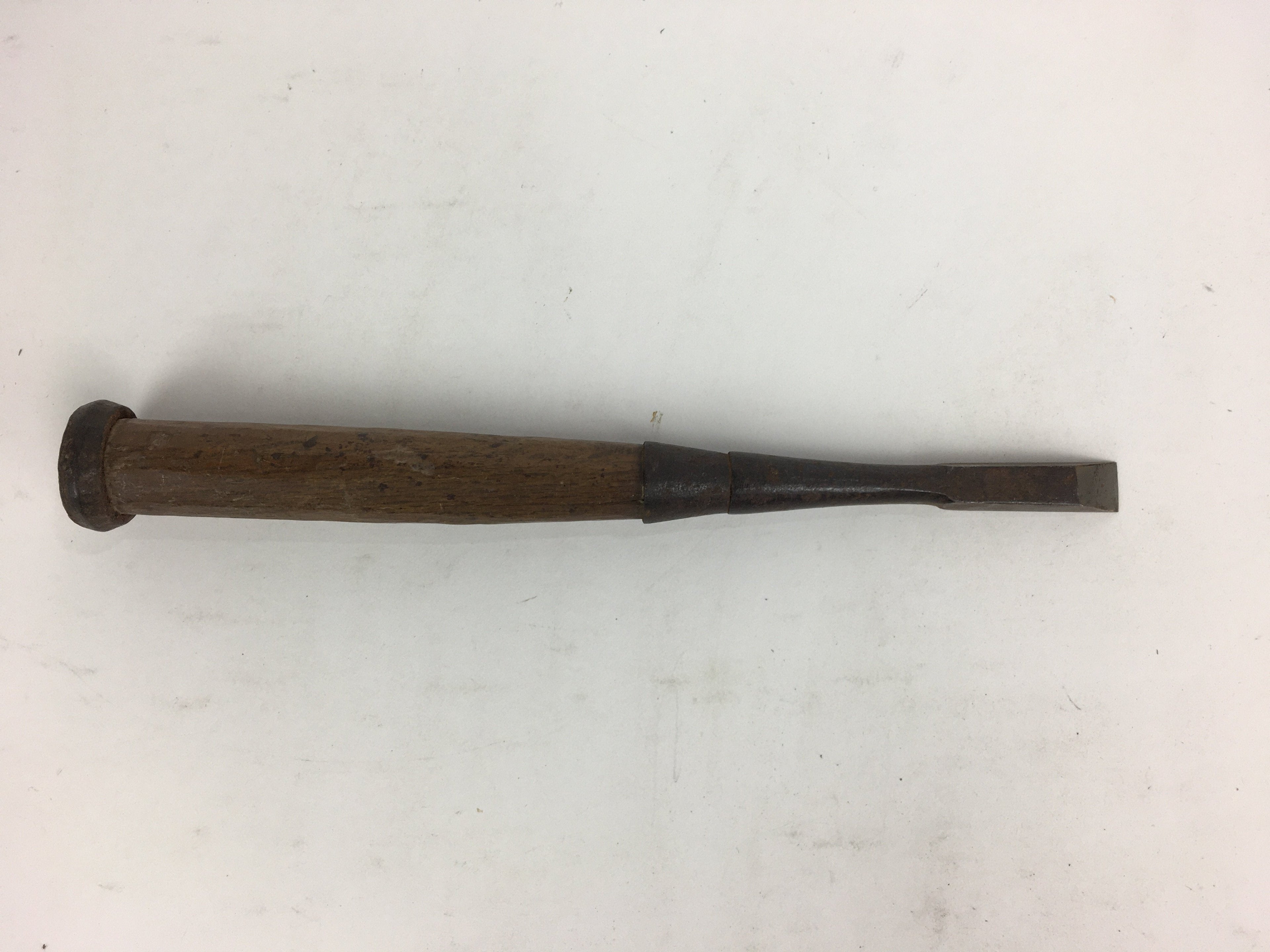 Japanese Chisel Nomi Carpentry Vtg Woodworking Tool 25.7 cm Blade 12 mm T205