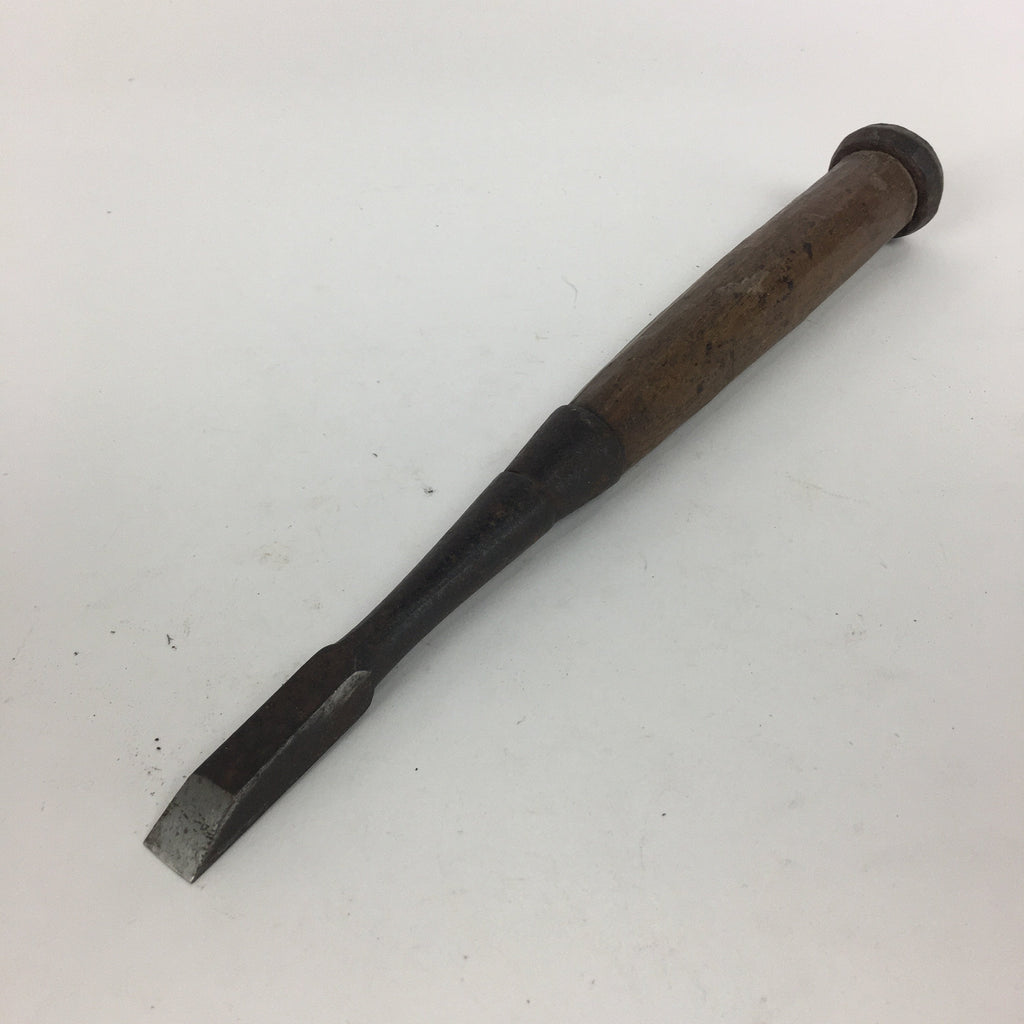 Japanese Chisel Nomi Carpentry Vtg Woodworking Tool 25.7 cm Blade 12 mm T205
