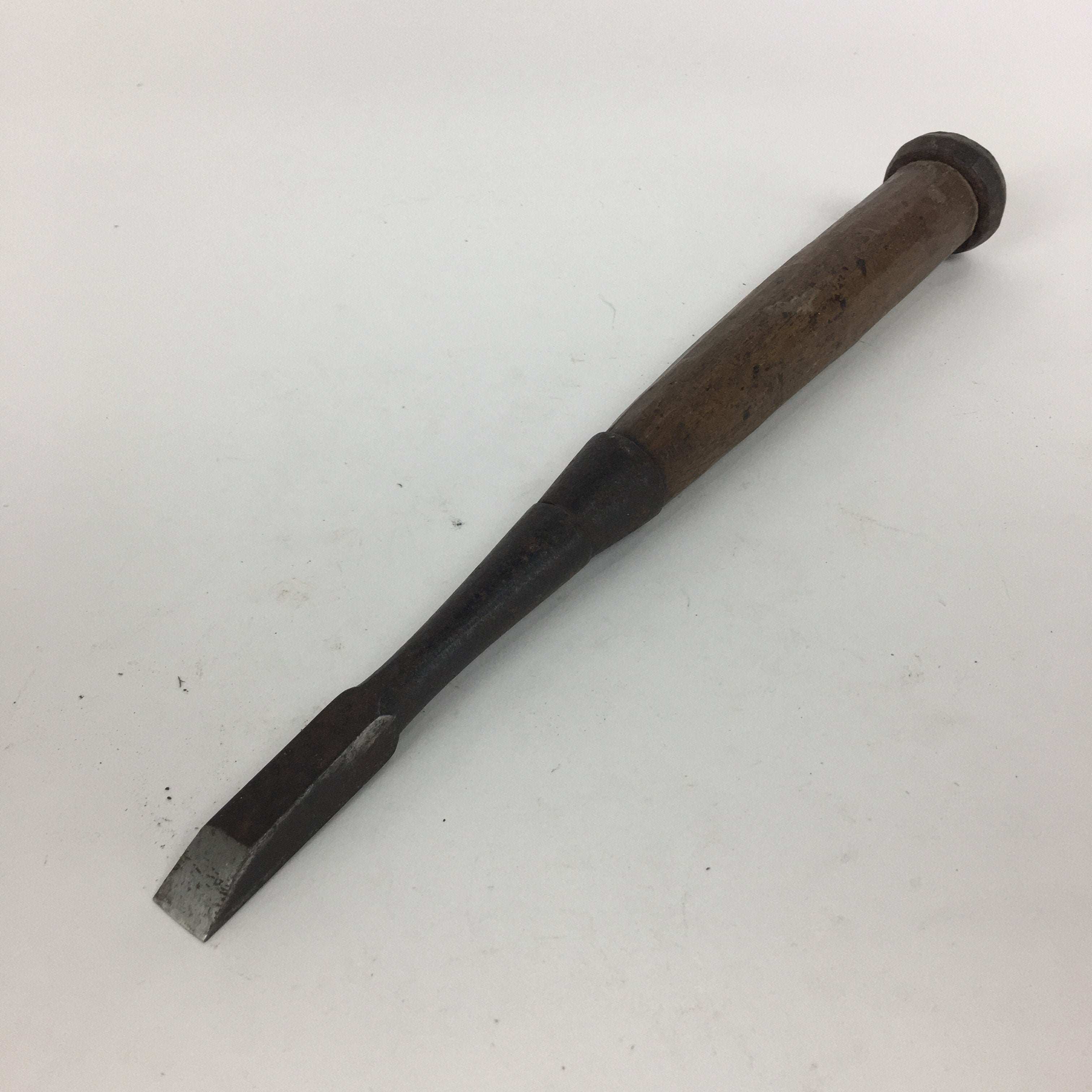 Japanese Chisel Nomi Carpentry Vtg Woodworking Tool 25.7 cm Blade 12 mm T205