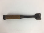 Japanese Chisel Nomi Carpentry Vtg Woodworking Tool 26.2 cm Blade 46 mm T200