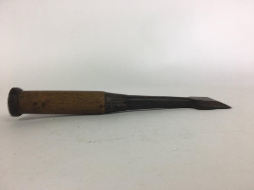 Japanese Chisel Nomi Carpentry Vtg Woodworking Tool 26.2 cm Blade 46 mm T200