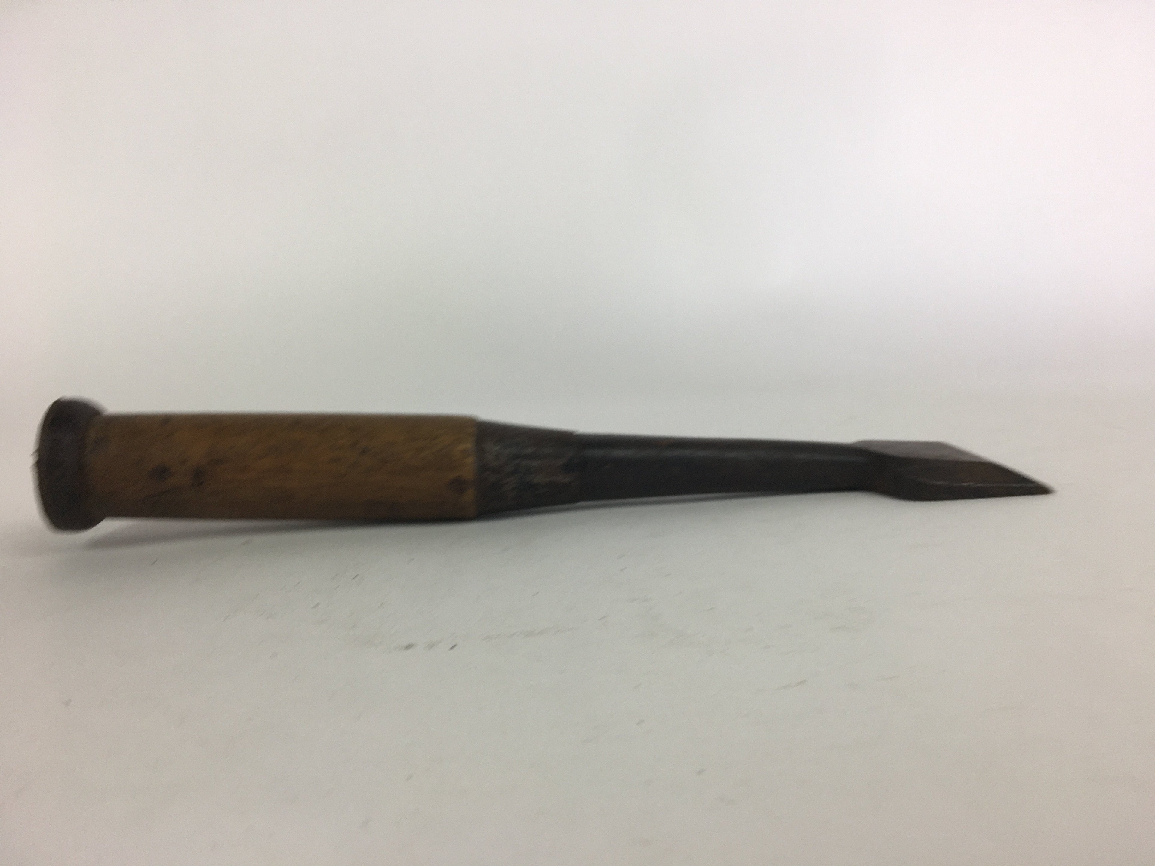 Japanese Chisel Nomi Carpentry Vtg Woodworking Tool 26.2 cm Blade 46 mm T200