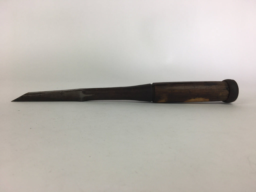 Japanese Chisel Nomi Carpentry Vtg Woodworking Tool 29.3 cm Blade 15 mm T196