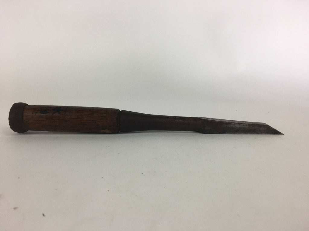 Japanese Chisel Nomi Carpentry Vtg Woodworking Tool 29.3 cm Blade 15 mm T196
