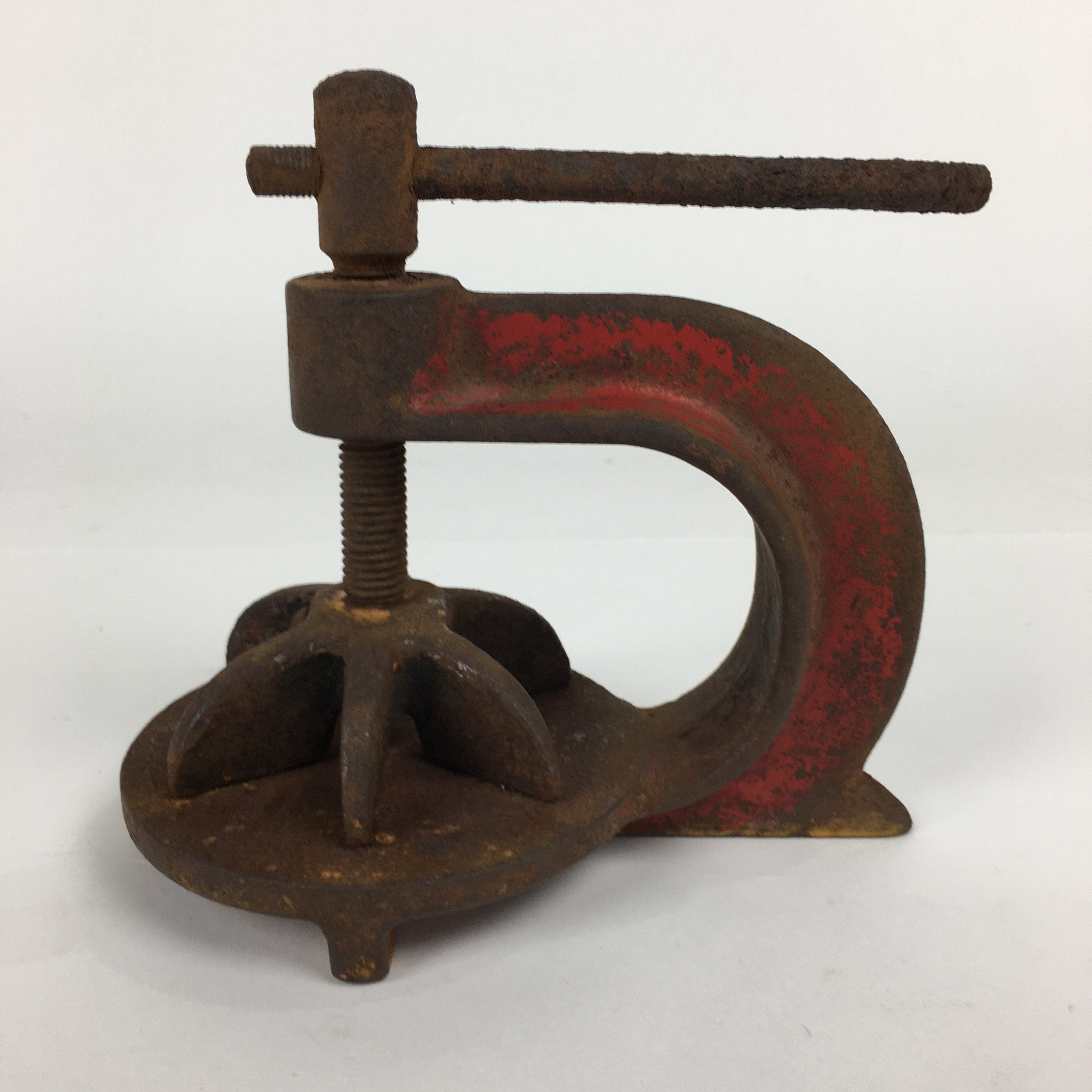 Japanese Clamp Carpentry Tool Vtg Woodworking Fixed Compression Iron Metal T213