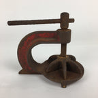 Japanese Clamp Carpentry Tool Vtg Woodworking Fixed Compression Iron Metal T213