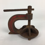 Japanese Clamp Carpentry Tool Vtg Woodworking Fixed Compression Iron Metal T213