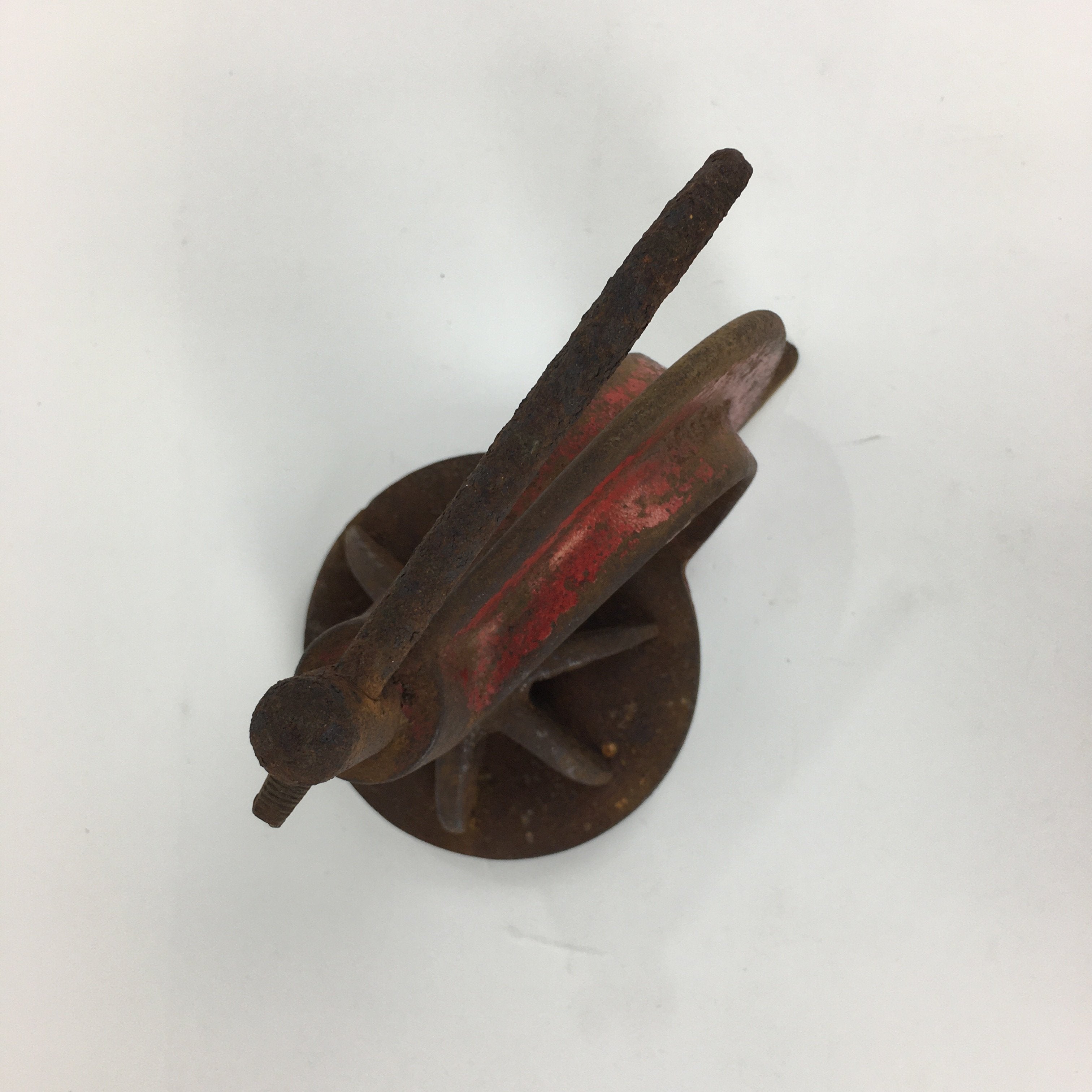 Japanese Clamp Carpentry Tool Vtg Woodworking Fixed Compression Iron Metal T213