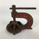 Japanese Clamp Carpentry Tool Vtg Woodworking Fixed Compression Iron Metal T213