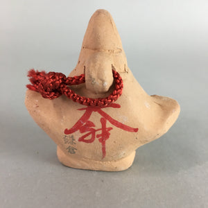 Japanese Clay Bell Dorei Ceramic Lucky Charm Pottery Teacher DR226