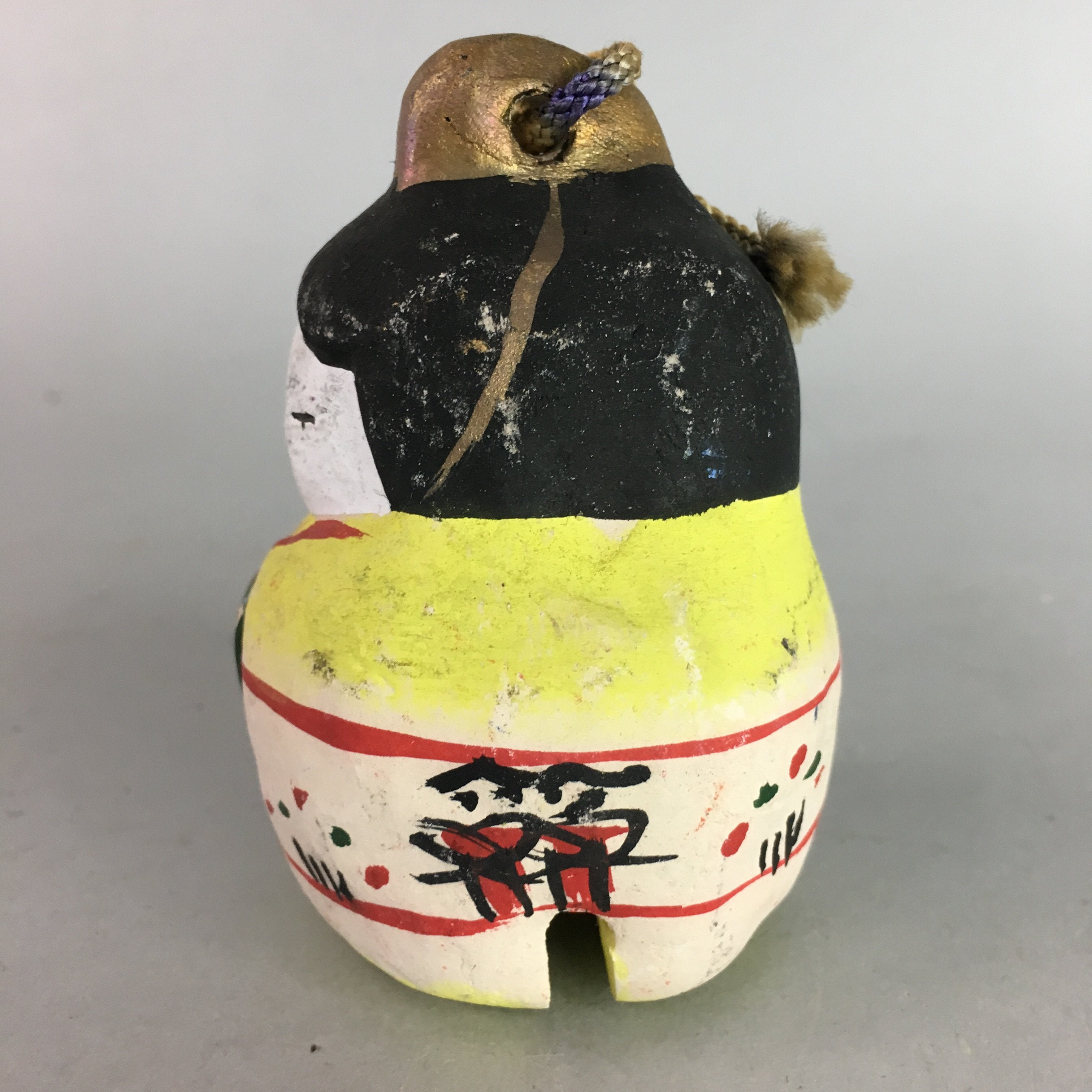 Japanese Clay Bell Dorei Pottery Ceramic Kimono Girl Lucky Charm Pottery DR200