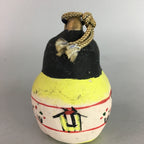 Japanese Clay Bell Dorei Pottery Ceramic Kimono Girl Lucky Charm Pottery DR200