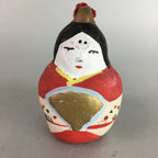 Japanese Clay Bell Dorei Pottery Ceramic Kimono Girl Lucky Charm Pottery DR201