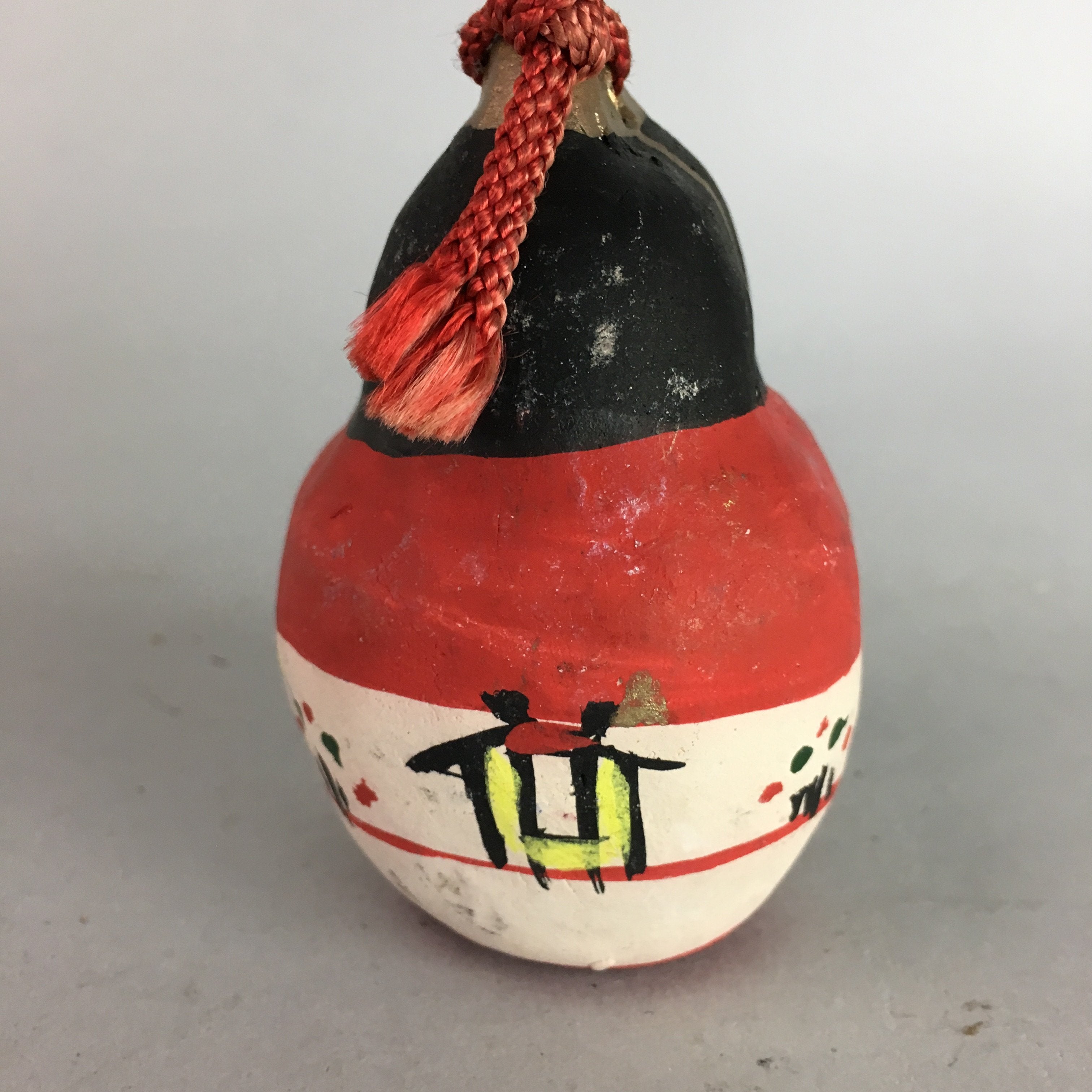 Japanese Clay Bell Dorei Pottery Ceramic Kimono Girl Lucky Charm Pottery DR201