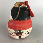 Japanese Clay Bell Dorei Pottery Ceramic Kimono Girl Lucky Charm Pottery DR201