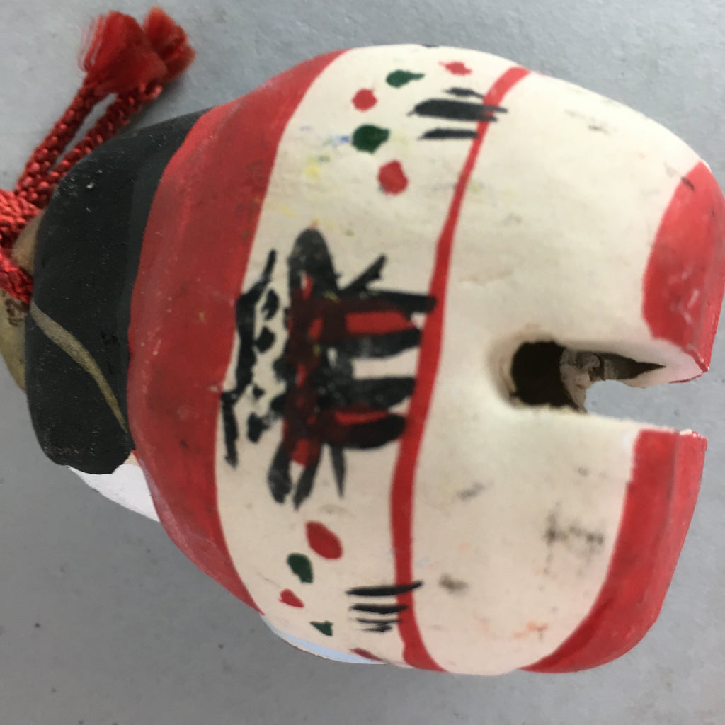 Japanese Clay Bell Dorei Pottery Ceramic Kimono Girl Lucky Charm Pottery DR201