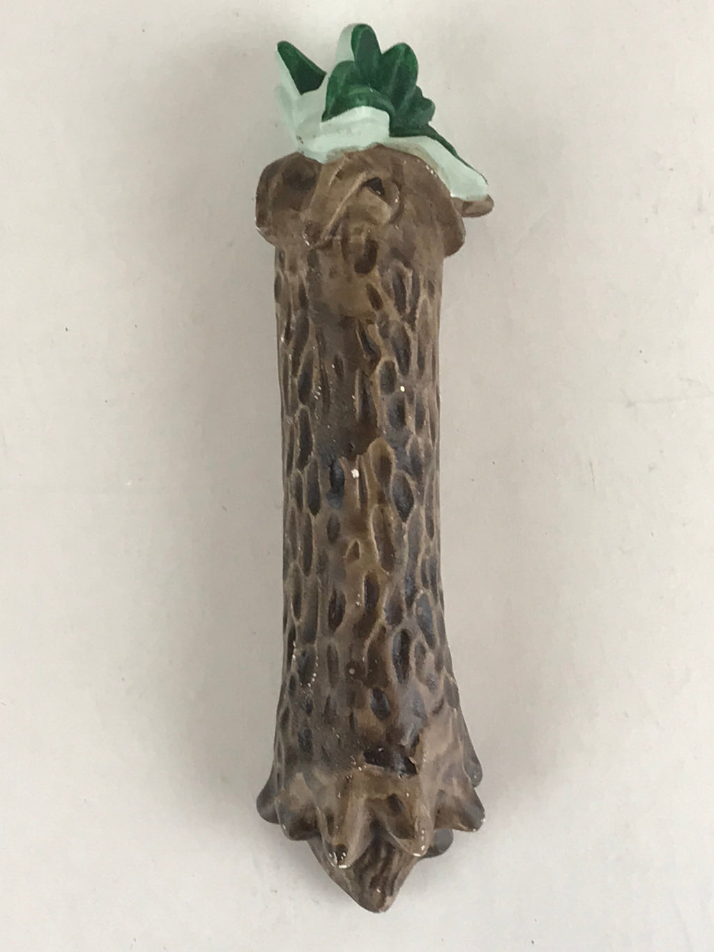 Japanese Clay Bell Dorei Tsuchi-Suzu Burdock Vegetable Ceramic Doll Amulet DR465