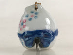 Japanese Clay Bell Dorei Tsuchi-Suzu Ceramic Baby Vtg Porcelain White Amulet DR4
