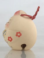Japanese Clay Bell Dorei Tsuchi-Suzu Ceramic Doll Amulet Geisha Local Toys DR417