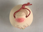 Japanese Clay Bell Dorei Tsuchi-Suzu Ceramic Doll Amulet Geisha Local Toys DR417