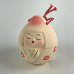 Japanese Clay Bell Dorei Tsuchi-Suzu Ceramic Doll Amulet Geisha Local Toys DR417