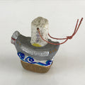Japanese Clay Bell Dorei Tsuchi-Suzu Ceramic Doll Drifting Ship Jofukuji Amulet