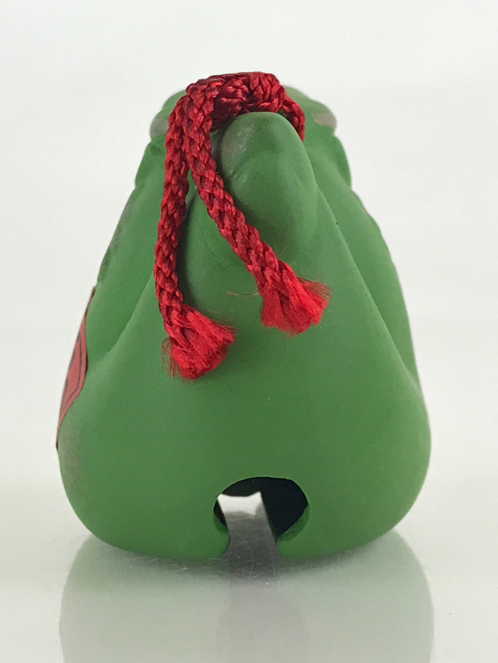 Japanese Clay Bell Dorei Tsuchi-Suzu Ceramic Doll Zodiac Green Dragon Amulet DR4